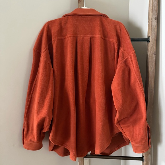 BiBi Rust Fleece Shacket Button Front Jacket - Size L - Picture 3 of 9